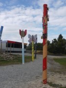 Decorated poles