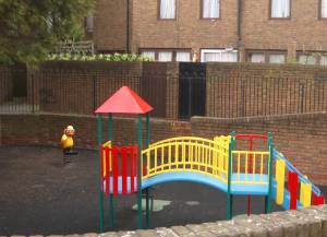 Playground in housing estate