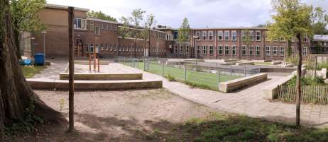 Al Ghazali School playground - before