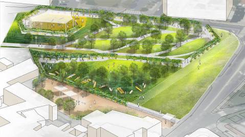 Concept design for Elifelet Park.